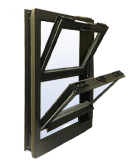 Commercial Aluminum Double Hung Windows